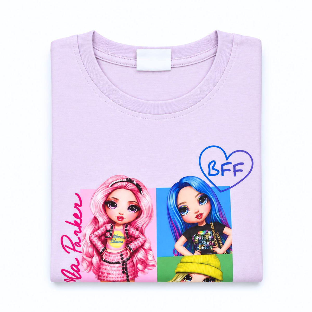 Rainbow High Girls' Long Sleeve Top Love XOXO Size 9-10 Years Lilac