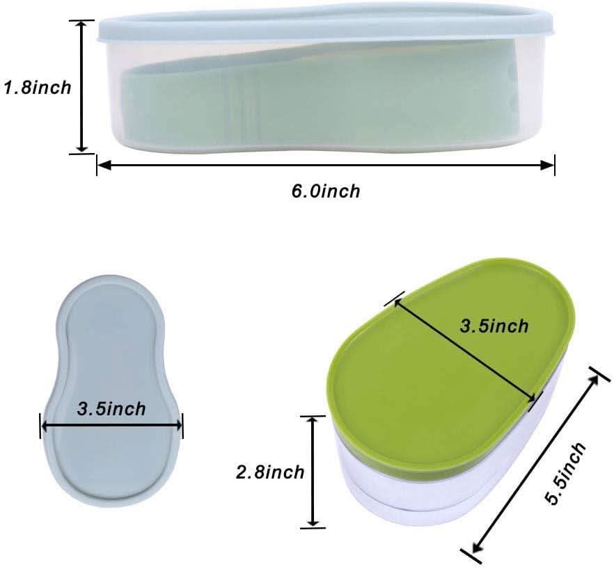 Calitek avocado slicer and masher with compact storage container and measurements
