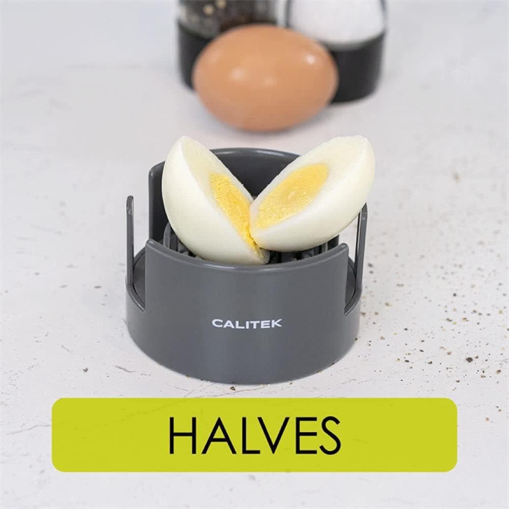 CLICKK Home Store CAL153 CALITEK Egg Cutter Wedger Slicer 3 in 1 Multi Tool Stainless Steel