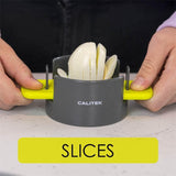 CLICKK Home Store CAL153 CALITEK Egg Cutter Wedger Slicer 3 in 1 Multi Tool Stainless Steel