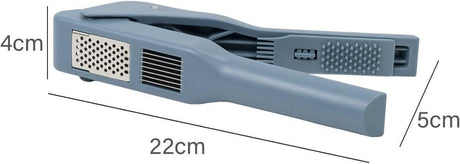 CLICKK Home Store CAL164 CALITEK Garlic Press and Slicer 2 in 1 Easy to Use Stainless Steel Blades Blue