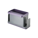 Calitek purple sink caddy organizer with multiple compartments for kitchen cleanup tools