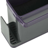 Calitek purple sink caddy organizer with multiple compartments for kitchen sink storage