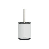 Calitek silicone toilet brush with stainless steel handle and white holder for bathroom cleaning