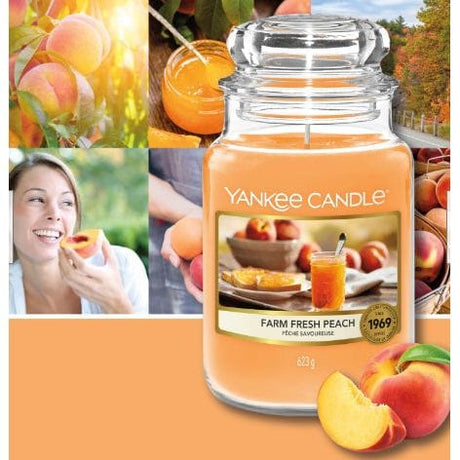 Yankee Candle 1631381E Yankee Candle Farm Fresh Peach - Large Jar
