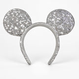 Women's Disney Mickey Mouse Silver Sequin Ears Headband