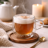 Utopia Double Walled Buddha Mug 400ml Glass Cup