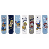 Boys PAW Patrol 7 Pack Multicoloured Cotton Blend Socks EU 27-30 UK 9-12