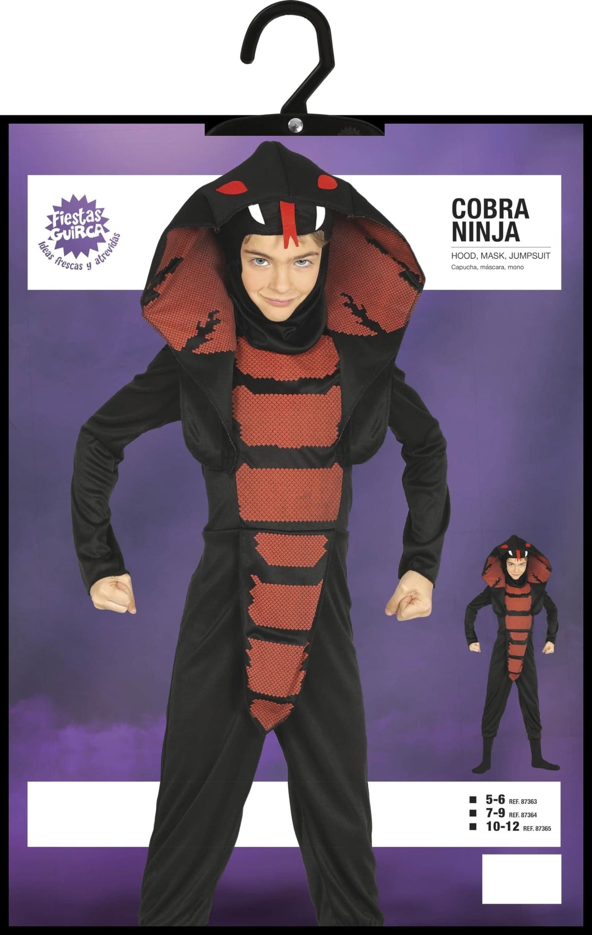 Fancy Dress Child Cobra Ninja Costume