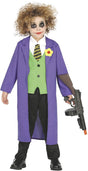 Fancy Dress 87322 Child Crazy Joker Batman Inspired Costume