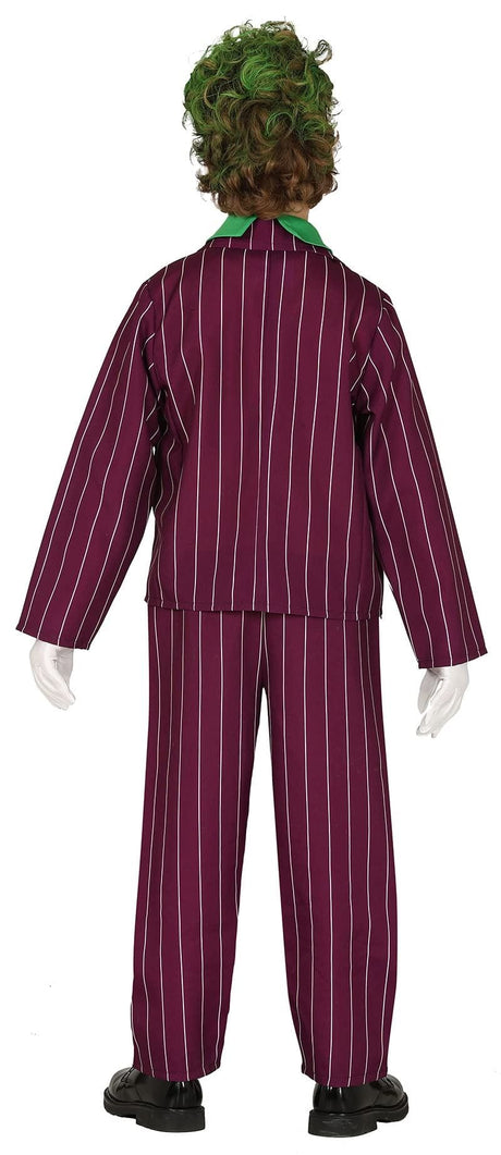 Fancy Dress Child Crazy Villain Joker Inspired Costume