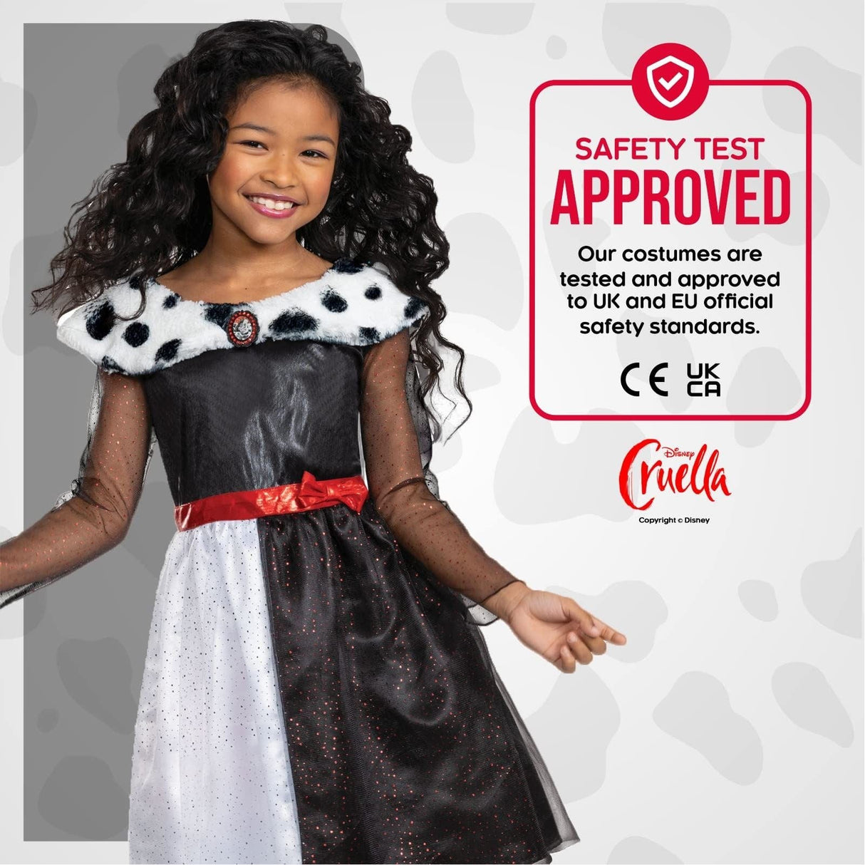 Kids Fancy Dress 129709L Child Cruella Disney Villain costume - 5-6 years