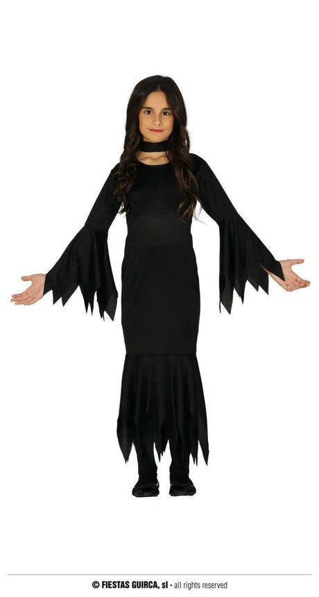 Fancy Dress 87736 Child Morticia Halloween Addams Family Costume