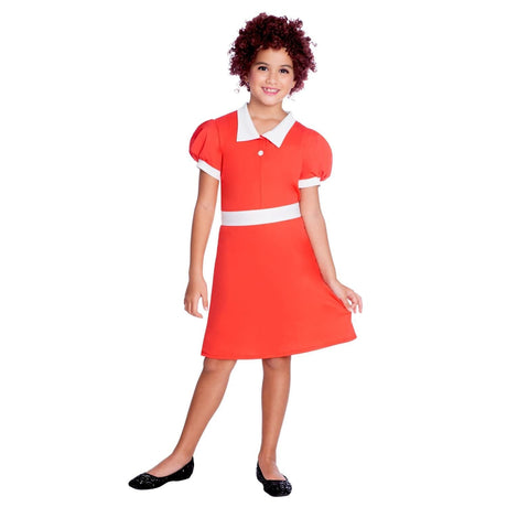 Fancy Dress Child Orphan Annie Musical Fancy Dress Costume