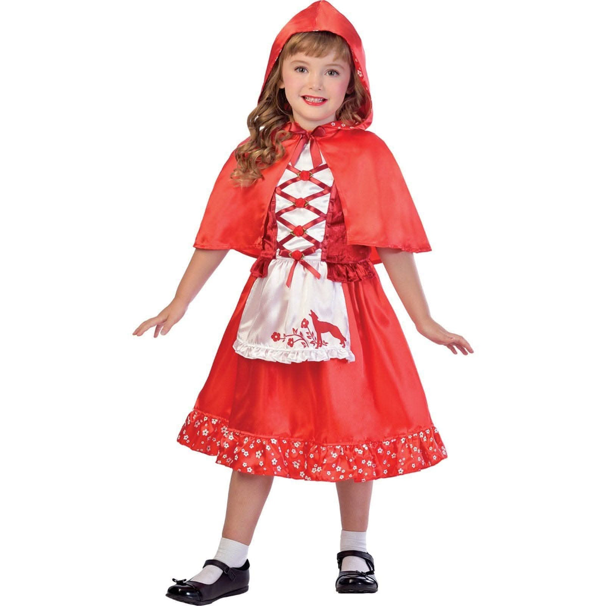 Child Red Rowing Jacket Child Red Riding Hood Costume for Ages 9-10 with Cape & Apron | CLICKK ...