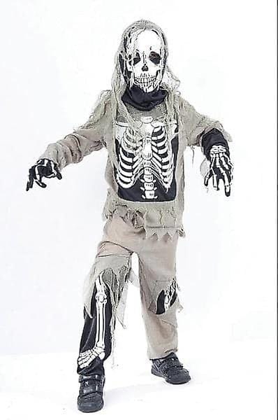 Kids Fancy Dress CC849 Child Skeleton Zombie Halloween Costume - L