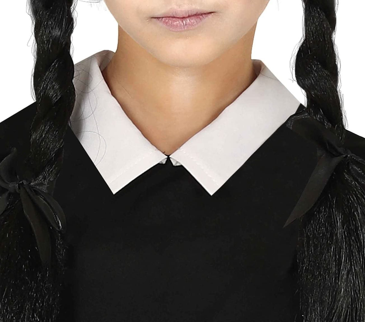 Kids Fancy Dress 83500 Child Spooky Girl Wednesday Addams Costume - 5-6 Years