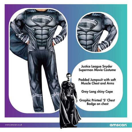 Fancy Dress Child Superman Justice League Costume