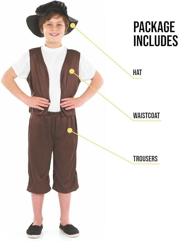 Kids Fancy Dress 9906802 Child Tudor Boy Costume Kit - 8-10 Years