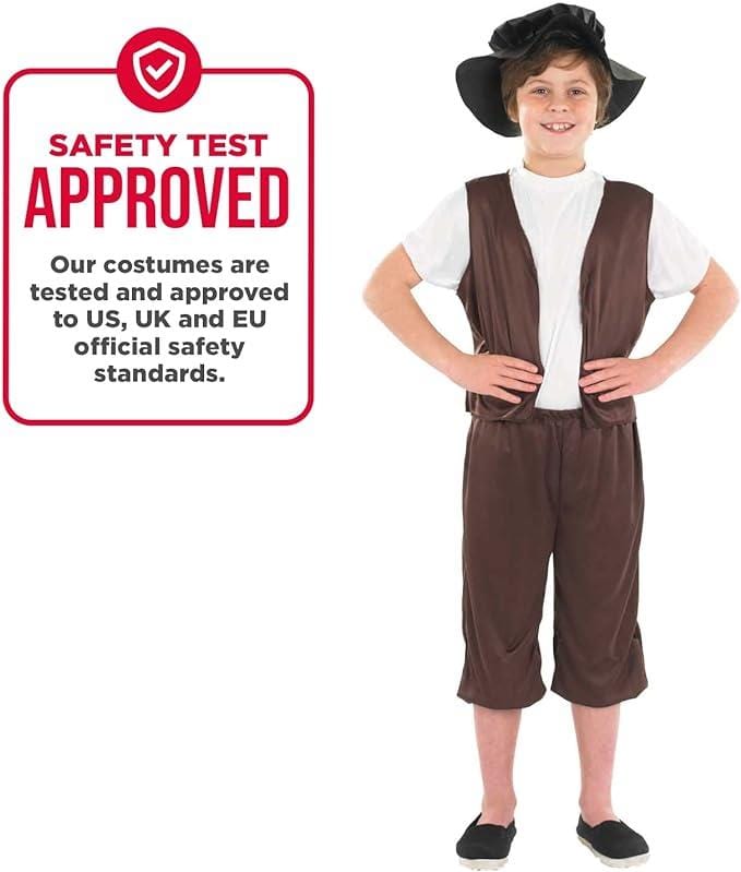 Kids Fancy Dress 9906802 Child Tudor Boy Costume Kit - 8-10 Years