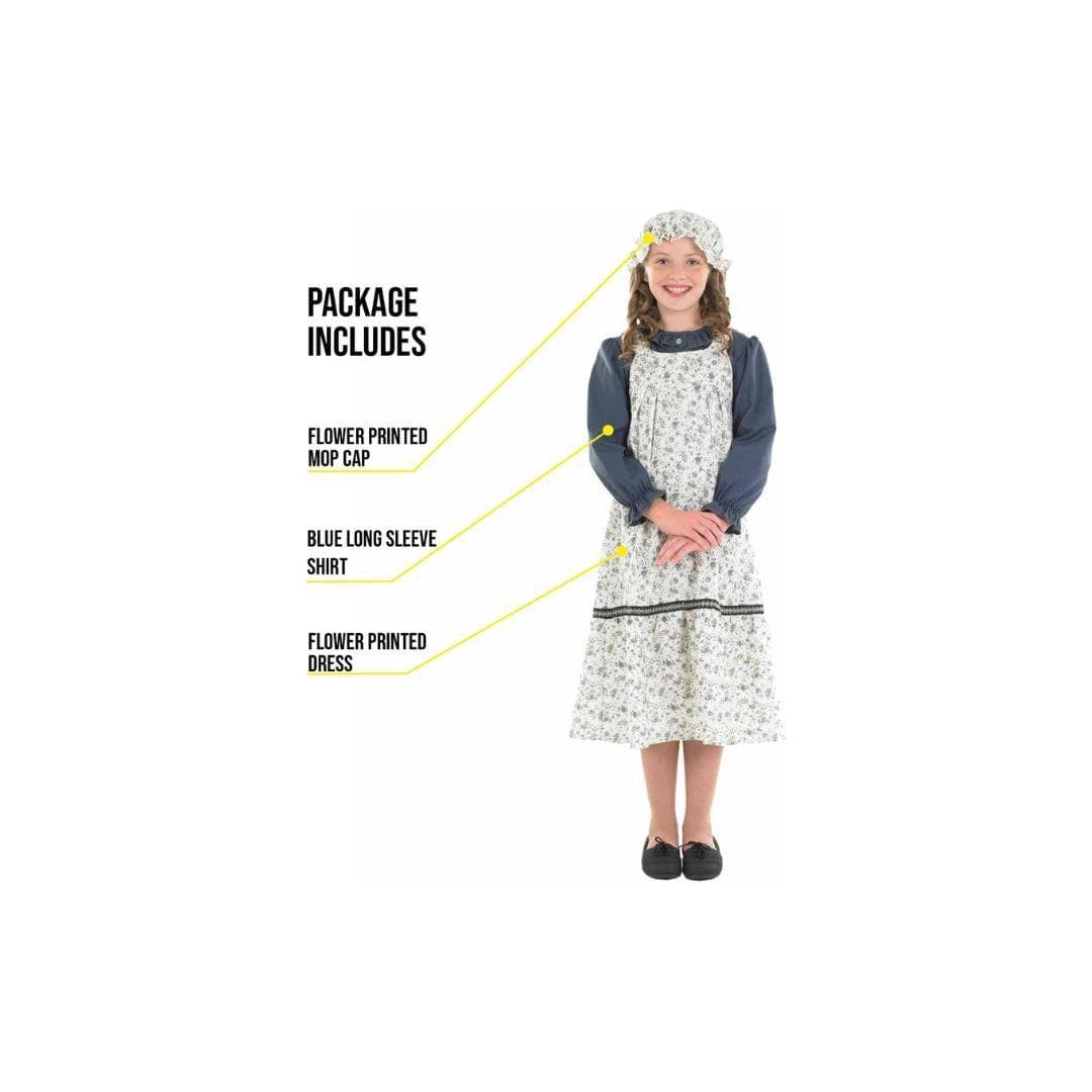 Kids Fancy Dress 9906816 Child Victorian schoolgirl costume - 6-8 Years