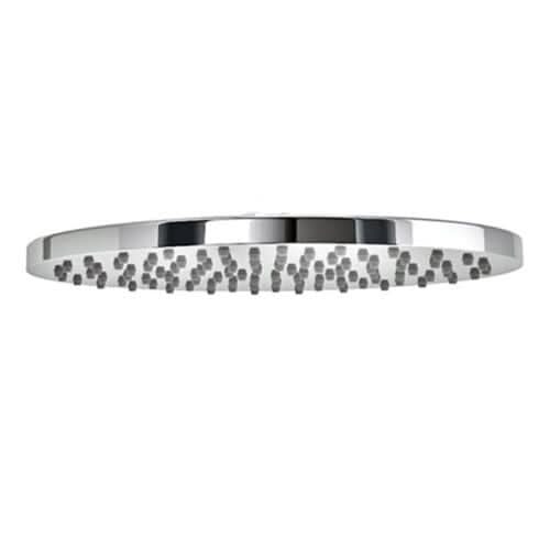 Chrome round shower head with a sleek design for a luxurious bathing experience