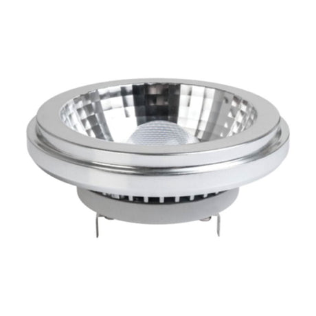 Cool White LED AR111 Bulb with Silver Reflector for Bright Indoor Lighting