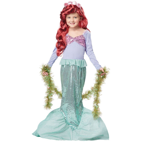 Girls Fancy Dress 00246XS California Costumes Child Mermaid Costume - X-Small