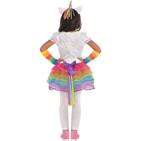 CLICKK Home Store 842747-55 Child Rainbow Unicorn Costume - 8-10 Years