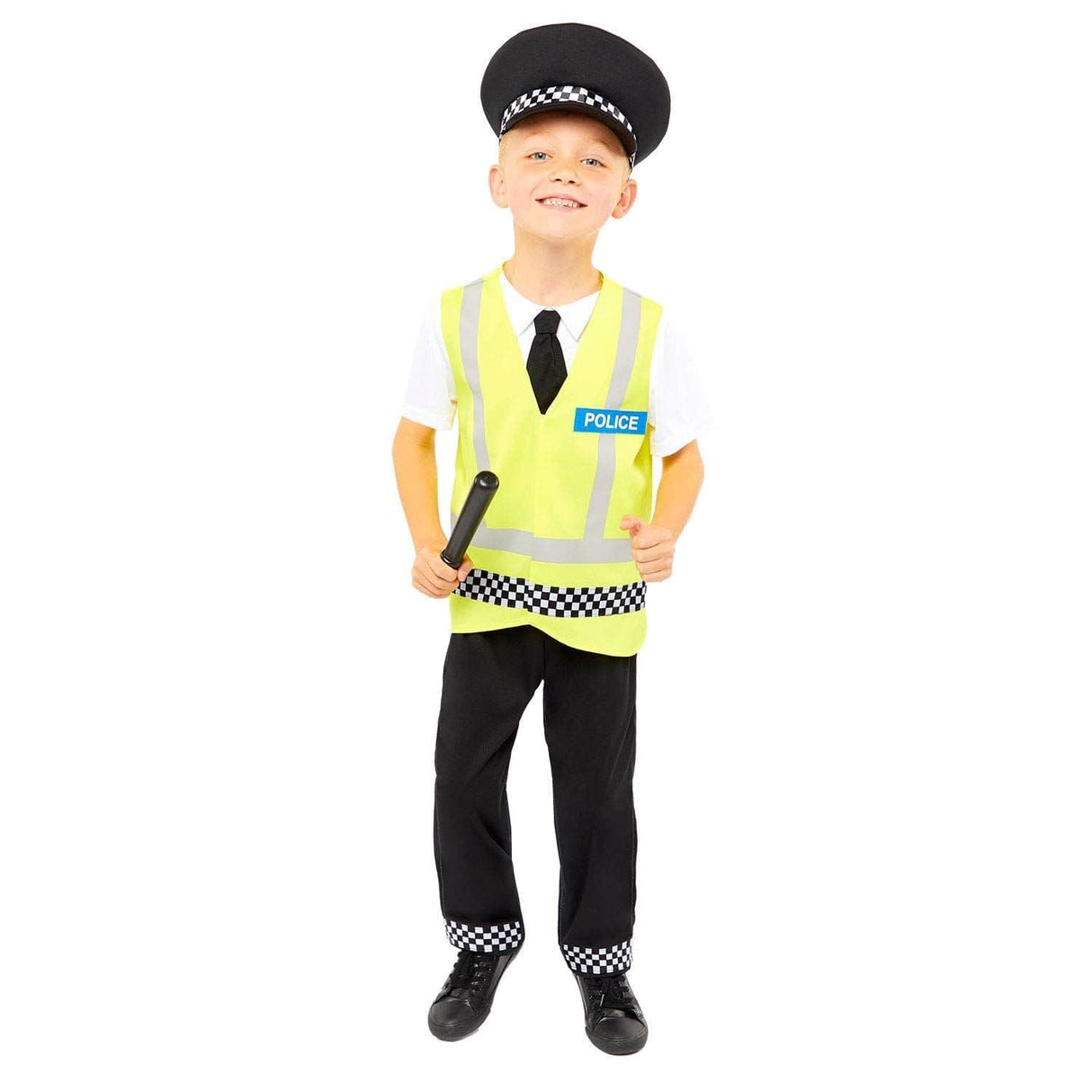 CLICKK Home Store 9907073 Child UK Police Officer Costume - 6-8 Years