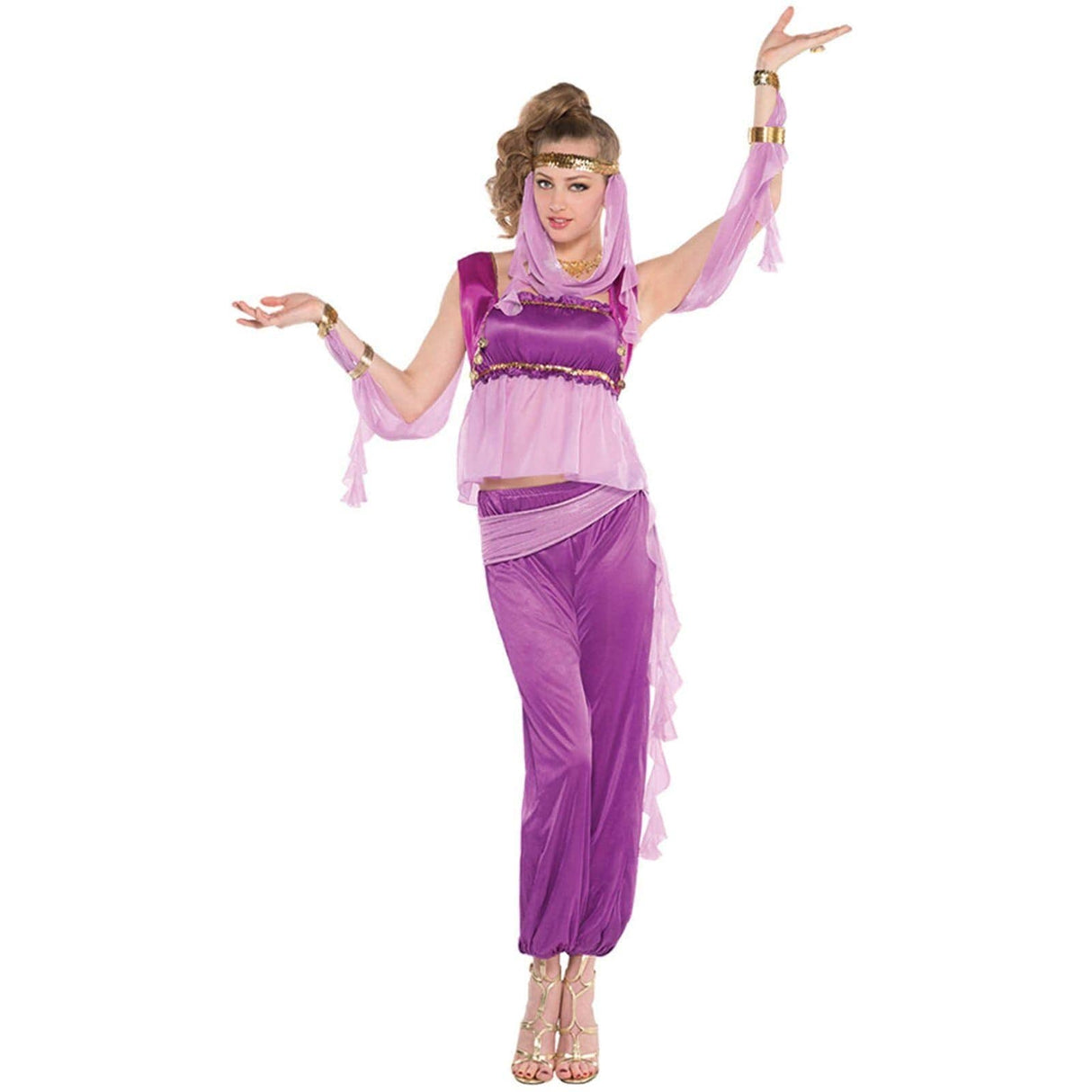 Womens Fancy Dress 843312-55 Women's Arabic Dancer Desert Princess Costume - S/M