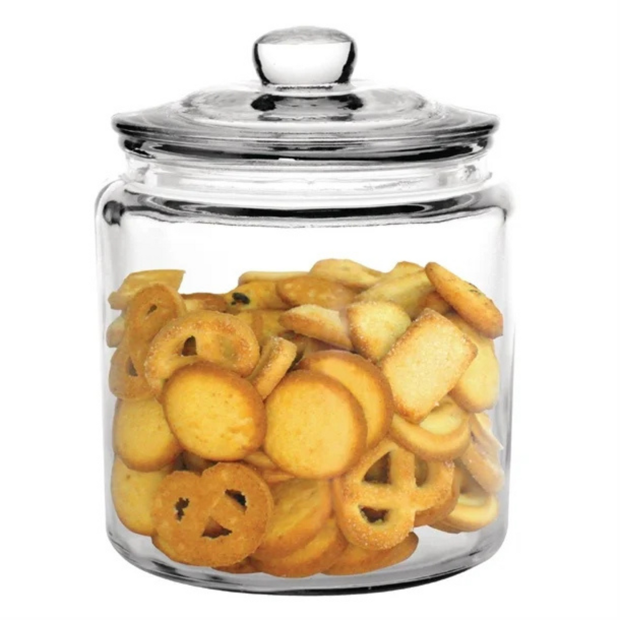 Premium 3.8L Thick Glass Storage Kitchen Jar with Airtight Lid