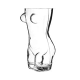 Body Shape Torse Pint Glass Clear