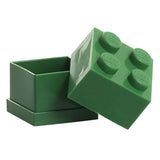 LEGO Mini Box 4 Storage Brick Box Green