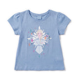 Disney Frozen Elsa Girls' 2 Piece 100% Cotton Pyjama Set Age 7-8 Blue