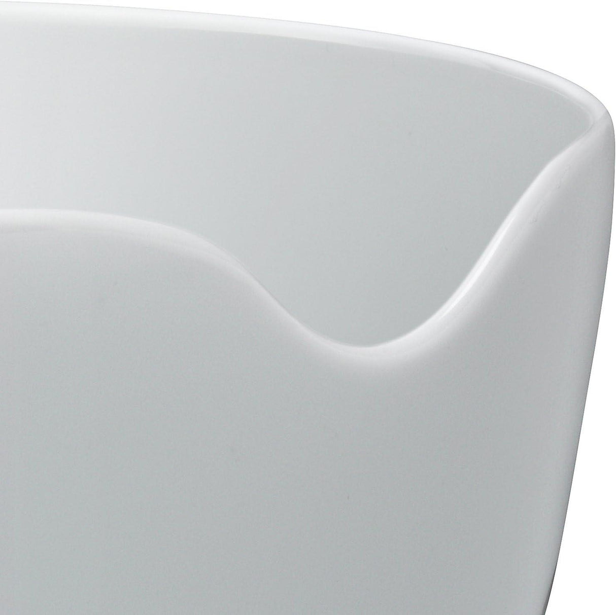 LSA International Dine Porcelain Bowl and Oak Servers 24cm White