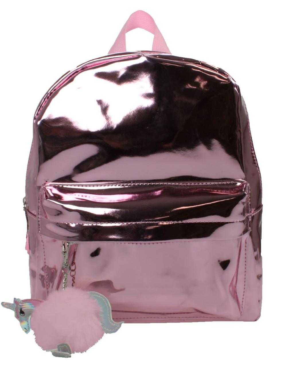 Girls Mini Roxy Backpack with Removable Pom-Pom Keyring