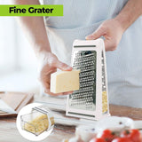 2-Way Stainless Steel Food Grater with 480ml Measuring Box
