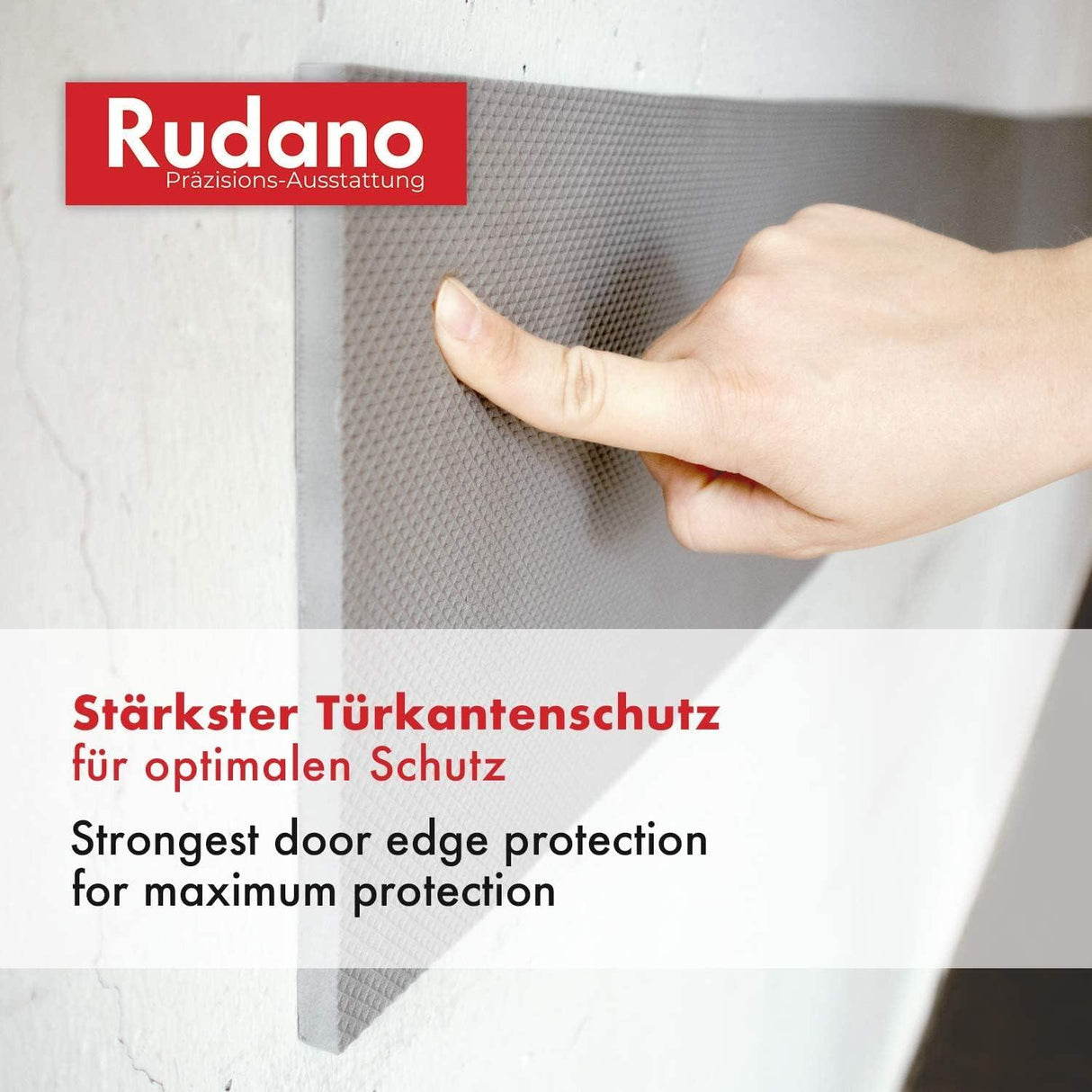 Rudano Self-Adhesive Foam Garage Wall Door Protection Protects your Car from Scratches 7mm Grey