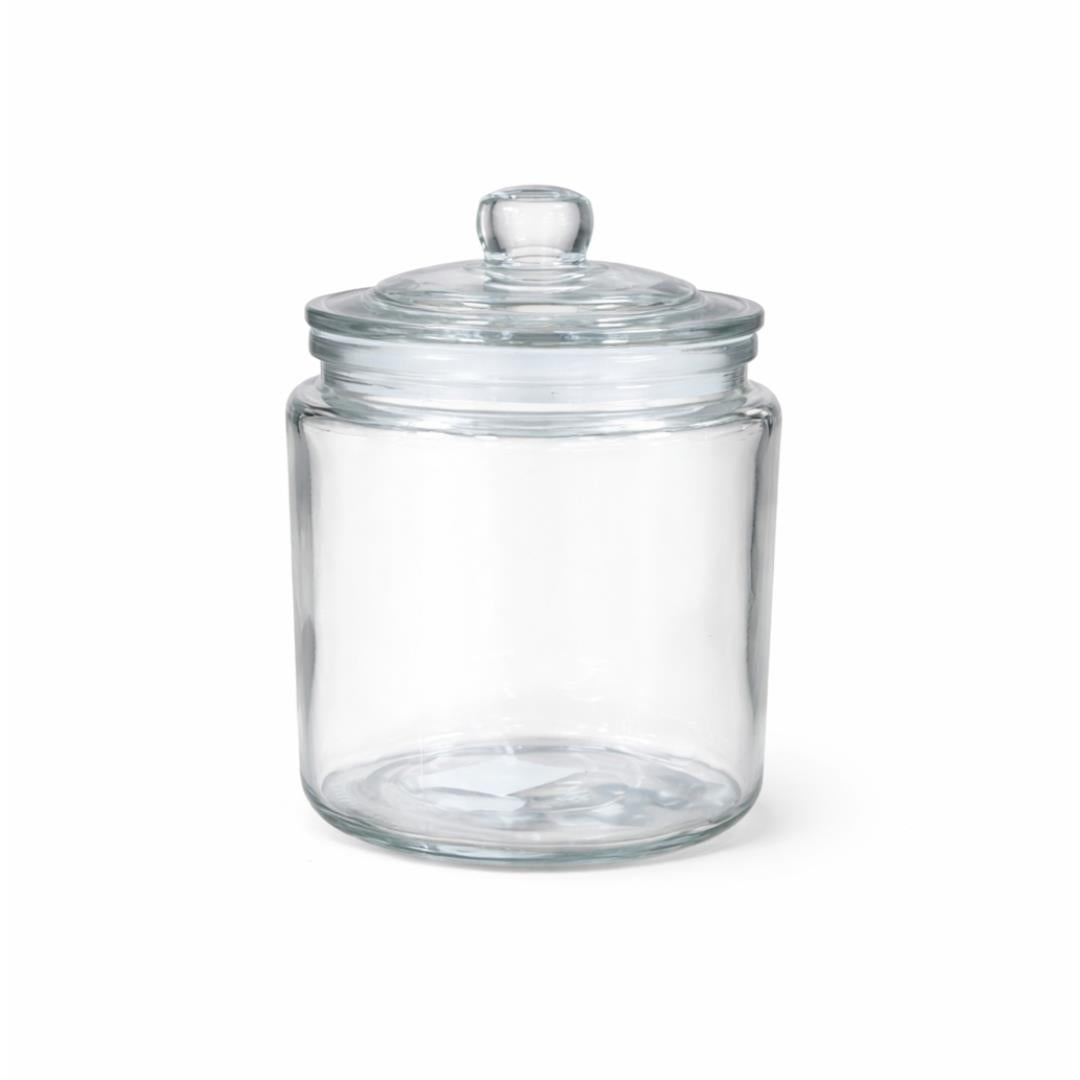 Premium 0.9L Thick Glass Storage Kitchen Jar with Airtight Lid