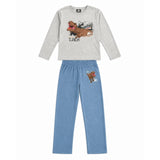 Jurassic World Boys T-Rex 100% Cotton Pyjama Set 11-12 Years Grey
