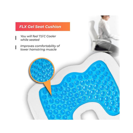 CLICKK Home Store orthopedic memory foam seat cushion with cooling gel for lower hamstring comfort