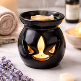 Ceramic Wax And Oil Burner - Black