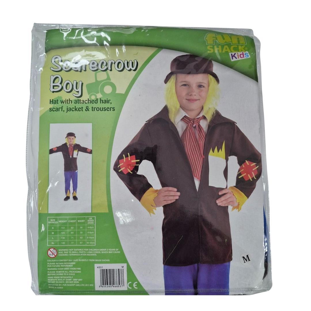 Fun Shack Kids Scarecrow Boy Fancy Dress Costume Age 6-8 Years