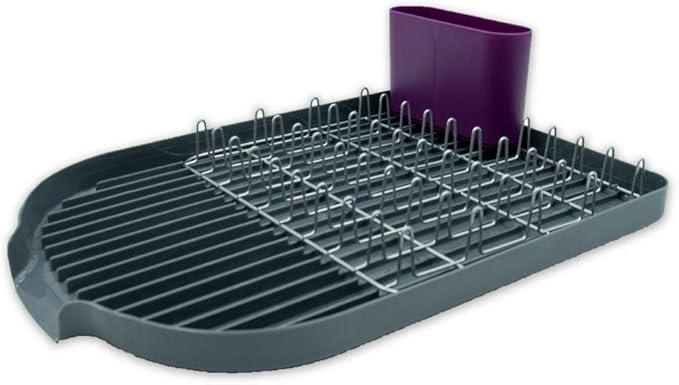 Calitek Dish Rack Drainer with Removable Drip Tray and Cutlery Holder