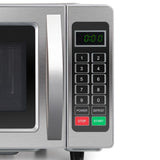electriQ Freestanding 25L 1000W Flatbed Commercial Style Microwave Silver