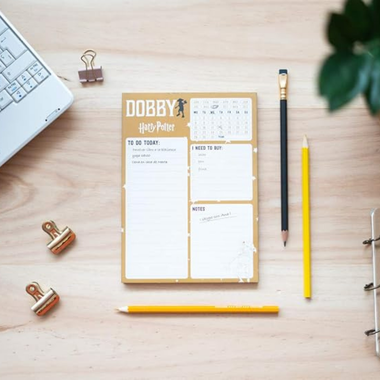 Harry Potter Dobby A5 Note Pad Planner