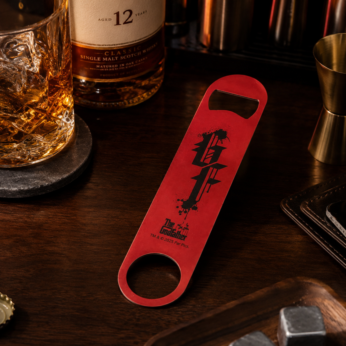 Fandomania The Godfather Stainless Steel Bottle Opener Red