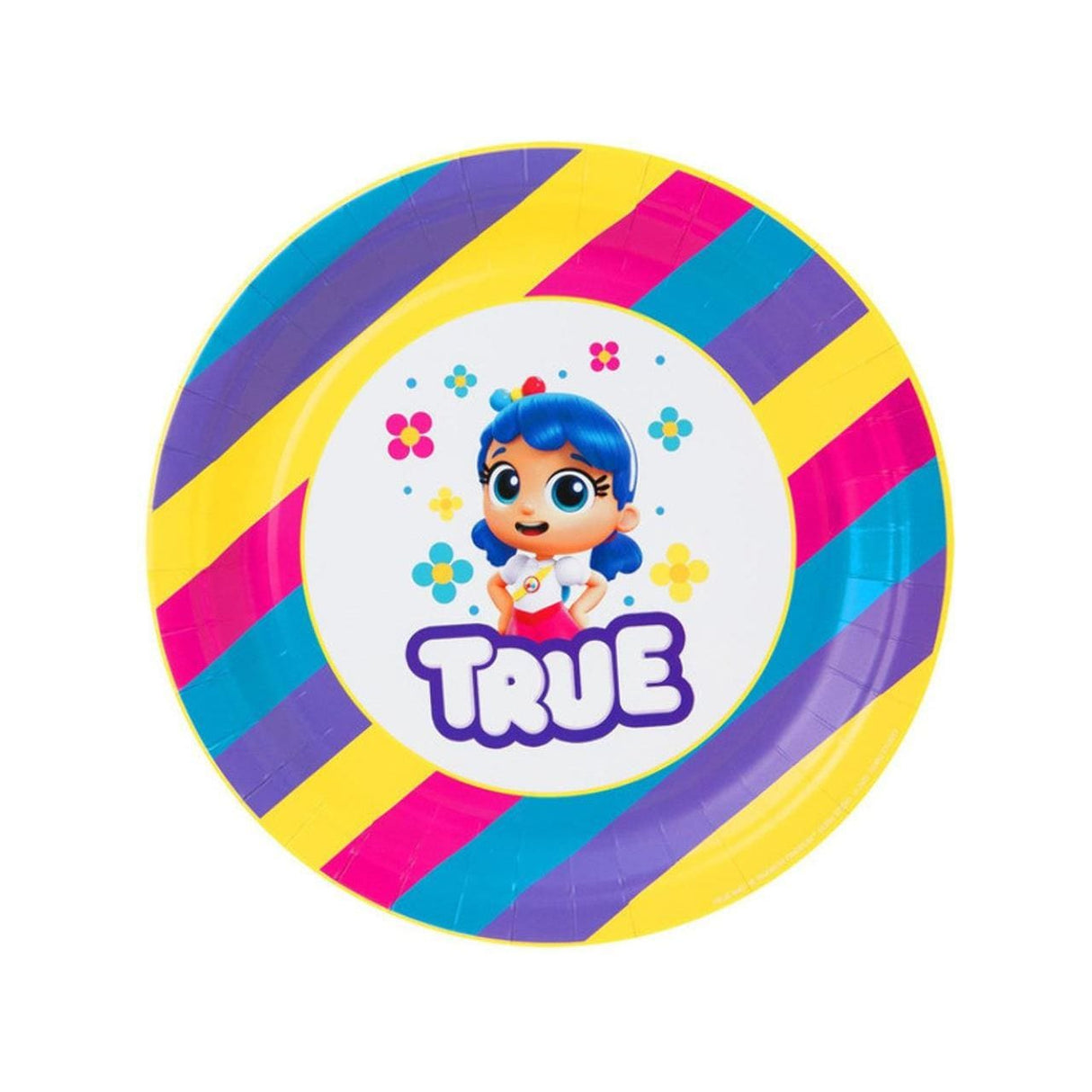 Fancy Dress True Full plates set of 8 True and The Rainbow Kingdom Kids Birthday Party Plate