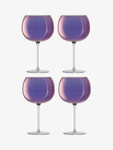 LSA International Aurora 680ml Balloon Glass Set of 4 Violet
